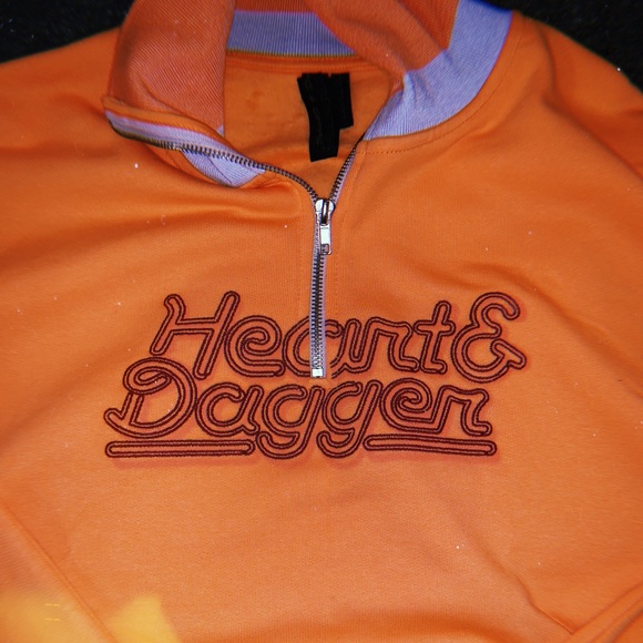 HEART AND DAGGER HALF ZIP SWEATSHIRT - Picture 3 of 4